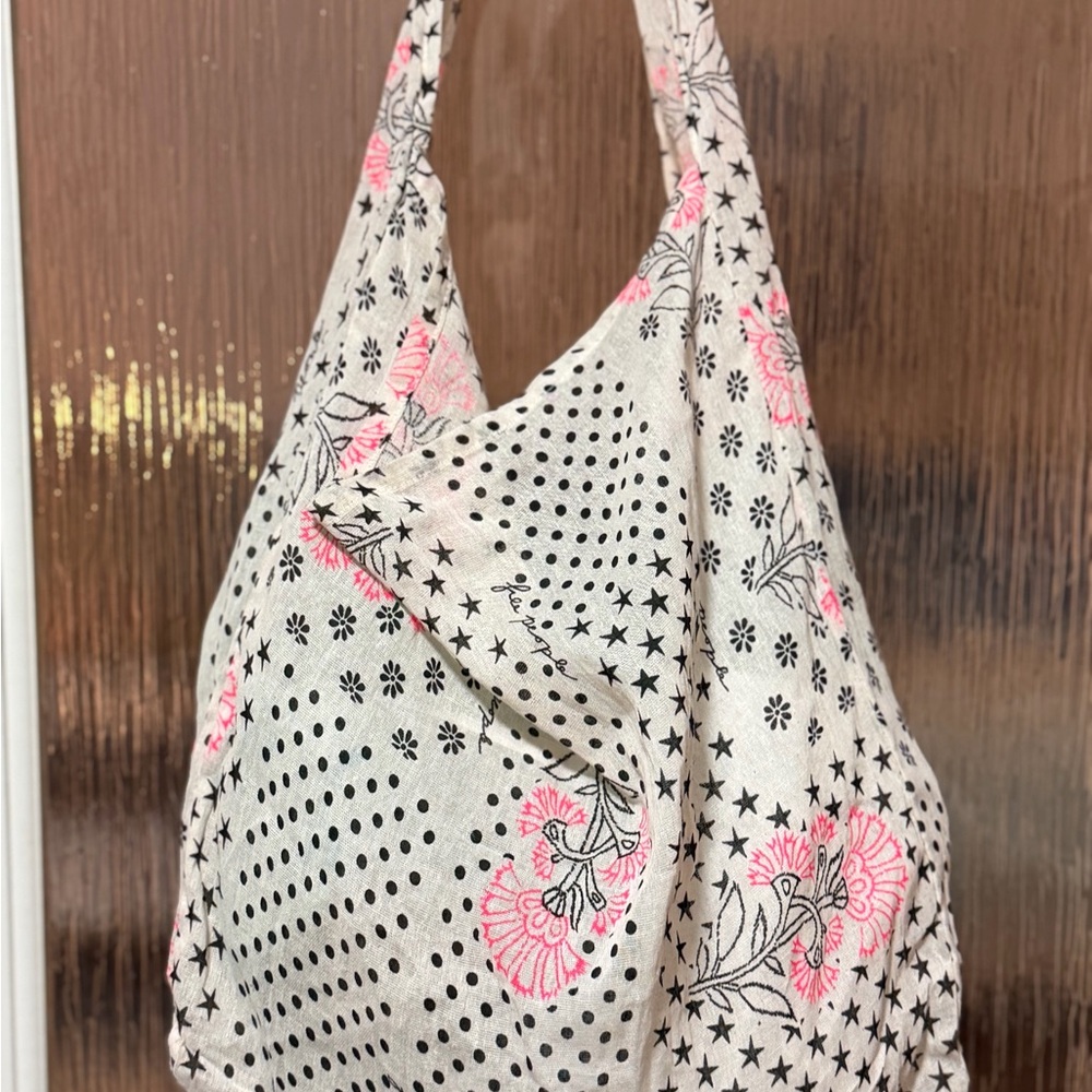 Free People Pink and Black Floral Hobo Bag - Picture 11 of 11